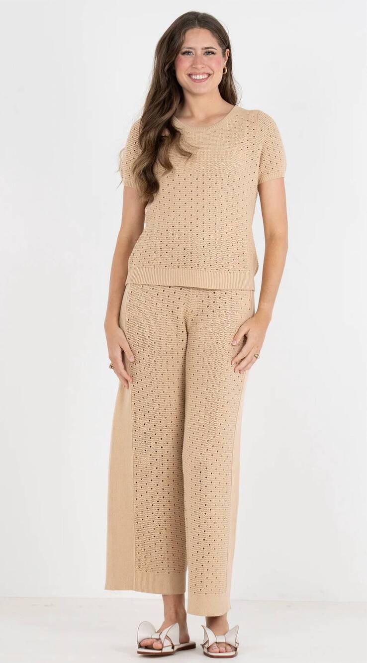 NEW EMILY MCCARTHY lido joy tee in beige